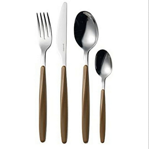 💥BUY 5 GET 3 FREE  Guzzini My Fusion Grace Collection Cutlery 24 Pieces Set - Picture 1 of 5
